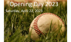 Opening Day 2023 is April 22, 2023
